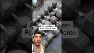 C&oacute;mo Hacer Pesas De Cemento #fitness #gym #viral