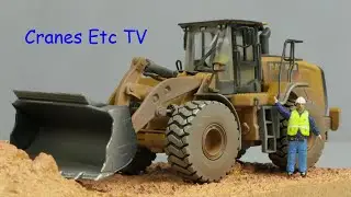Diecast Masters Caterpillar 966M Wheel Loader 'Weathered' by Cranes Etc TV