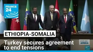 Turkey secures agreement to end tensions between Ethiopia and Somalia &bull; FRANCE 24 English