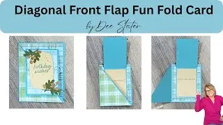 How to Make a Diagonal Front Flap Fun Fold Card