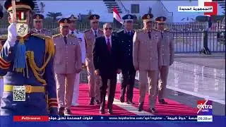 الرئيس السيسي يضع إكليلا من الزهور على النصب التذكاري للجندي المجهول بمناسبة ذكرى  انتصارات أكتوبر