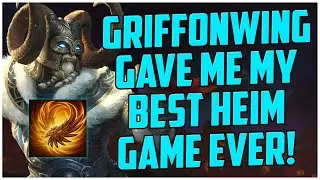 GRIFFONWING GAVE ME MY BEST HEIM GAME EVER! RANKED SMITE S10