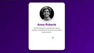 3D Flip Profile Card Using HTML CSS JS | Modern UI Card Project 2025