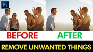 How to Remove Unwanted Things or Objects from a Photo - Adobe Photoshop - TutorialsPK