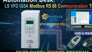 LS VFD IG5A MOD BUS COMMUNICATION RS 485.