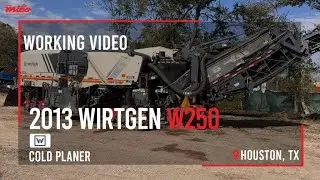 2013 Wirtgen W250 Cold Planer with Foldable Conveyor Belt | New Arrival at Our Houston Yard