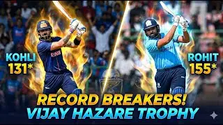 दो दिग्गज, दो शतक, Kohli & Rohit Return to Domestic Cricket 😱 | Centuries Shake Vijay Hazare Trophy
