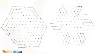 15 🪔dots big kolam/beginner kolam/dots rangoli design/@Nathiskolam