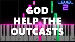 God Help The Outcasts - Hunchback of Notre Dame - EASY Piano Tutorial