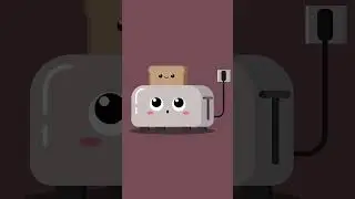 S&uuml;&szlig;er toaster niest! #gr&uuml;&szlig;e #animation #lustig #whatsappstatus #s&uuml;&szlig;