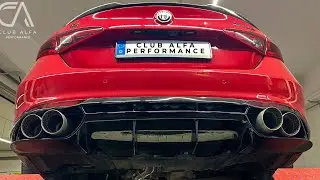 Giulia 2.0T TROFEO ULTIMO 3&rdquo; exhaust cold start!! (WARNING! LOUD NOISE!) (NO CAT)