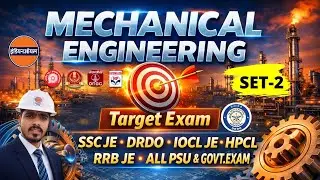 SET-2 | IOCL JE, DRDO, RRB JE, SSC JE | Mechanical Engineering | ALL PSU & Govt Exams | MRK STUDY