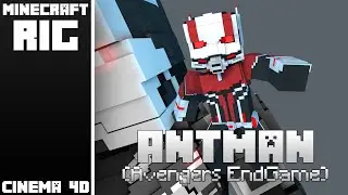 Minecraft Ant Man Rig (Avengers EndGame) (C4D)