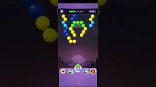 Bubble Shooter Rainbow Gameplay #shorts(71) #bubbleshooter