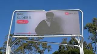Karri Slidder II New EP YouTube Billboard Sunset Blvd Los Angeles California USA December 5, 2025