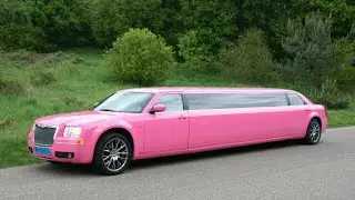 roze limo verhuur