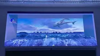 Belt&eacute;ri Ledfal P2.5 Debreceni Egyetem - 3D hat&aacute;ssal 208*512 -es kijelzővel k&eacute;sz&uuml;lt