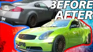 Building the BROKEN G35 in 10 Mins!From Craigslist *Broken to Show Car*