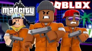 MED CITY. ROBLOX. ОГРАБЛЕНИЕ ТРАМВАЯ в игре Мэд Сити роблокс | Ограбление поезда.
