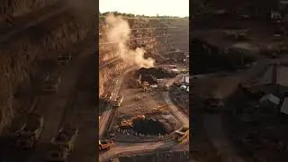Miniature Open Pit Mine Diorama  Epic Drone Orbit #Diorama #Mining #OpenPit #DroneShot