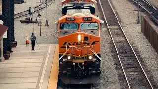 Heavy BNSF Action at Fullerton!