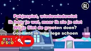 PAKJESPIET WIEDEWIEDEWIET | Sinterklaasliedjes | Karaoke | Minidisco