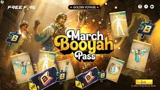 March Month Booyah Pass Full Review 🥵|New Angelic Event| Husky Dance Emote|Free Fire New Events...