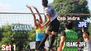 CEP INDRA jpe  & CAHYANA  kuiker tinggi menjulang adu skil serangan tajam  set 1