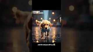 👉 Homeless Puppies Walking in Rain 😭💔 | Emotional Dog Story | #Shorts