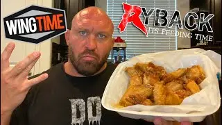 Обзор куриных крылышек Wing Stop с чесноком и пармезаном от Ryback Neanderthal Eat!?