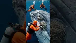 Heartwarming Whale Rescue: Removing Barnacles to Save a Gentle Giant🌊 #animalrescue #barnacleremoval