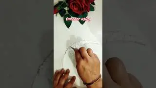 ramzan moon🌙 DIY lover #texture art' with cardboard #craftideas  home decor items #viral mini video