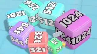 Cube 2048.io Game 🎲 A NEW GAME  🎲 CUBES SNAKE 2048.io Gameplay