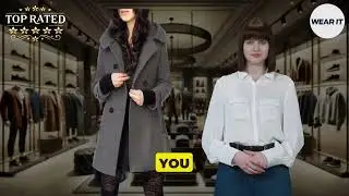 Must Have Elegant Wool Pea Coat for Women Warm Stylish Trench Jacket