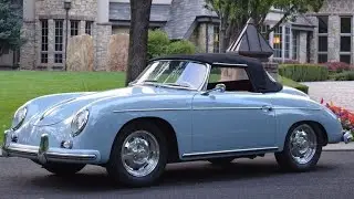 Porsche 356A / 1600 Cabriolet 1956 года &mdash; классические автомобили 50-х годов &mdash; выпускались с 1956...