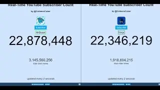 MrBeast vs Ninja Subscriber Count