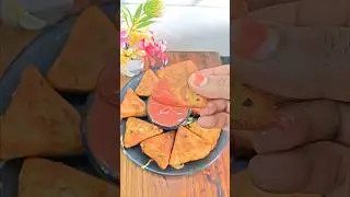 Crispy Potato Triangles 😍 | Perfect Party Snack #shorts #viral