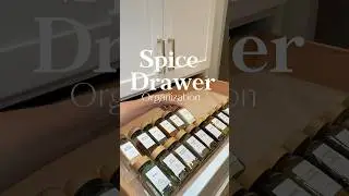 Spice drawer makeover day! 🧂#organizedkitchen #organizedhome #organize