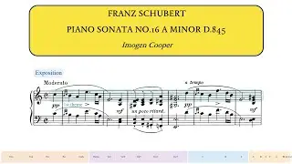 Schubert, Piano Sonata No.16 in A minor, D.845 (Imogen Cooper)