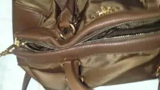 AUTHENTIC Prada&nbsp;Tessuto Vitello Daino&nbsp;Corinto Bag