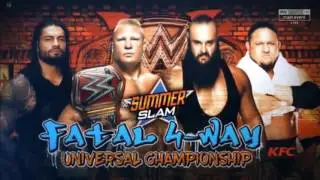 WWE SummerSlam 2017 Fatal 4-Way  Match Card HD JAKK