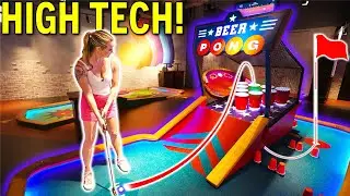 Crazy HIGH TECH Futuristic Mini Golf!