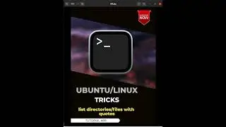 Linux/Ubuntu Tricks 💡 #89 #shorts - List directories/folders/files with quotes