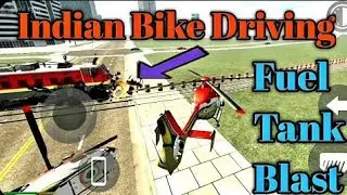 Indian Bike Driving 3D || Train Se Fuel Tank Blast 😈