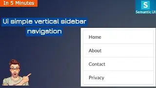 semantic ui vertical menu|vertical menu|web vertical menu for navigation|vertical sidebar navigation