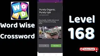 Word Wise Crossword Level 168 Answers 🧠🧩 | Relaxing Crossword Puzzle | SolutionGuruji