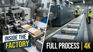 Inside a factory how Cigarettes are made full process 4k