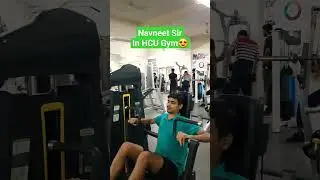 Navneet sir Spotted in HCU Gym #Uoh Gym inside tour #hcuCampus #shorts