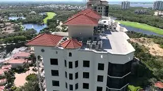 Naples Drone flies inspection for Acrisure Insurance of Sorrento at The Colony front & north facades