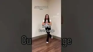 How To: Curtsy Lunge #virtualpersonaltraining #lowerbodyworkout